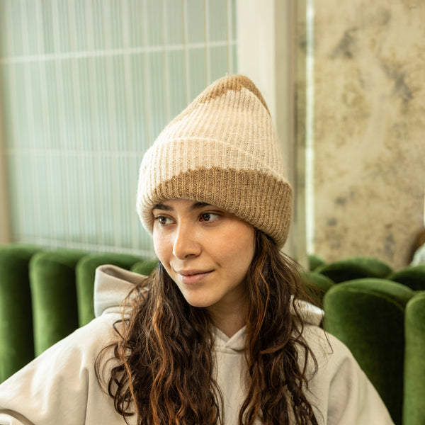 Beige Cafe X Bica Icon Beanie