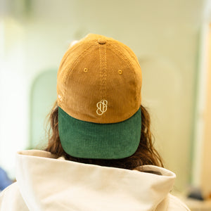 Corduroy Cap – Green & Khaki